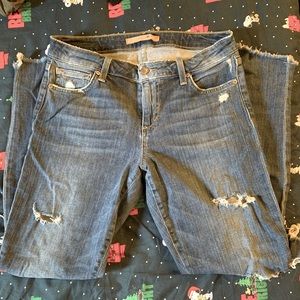 Joe’s distressed jeans